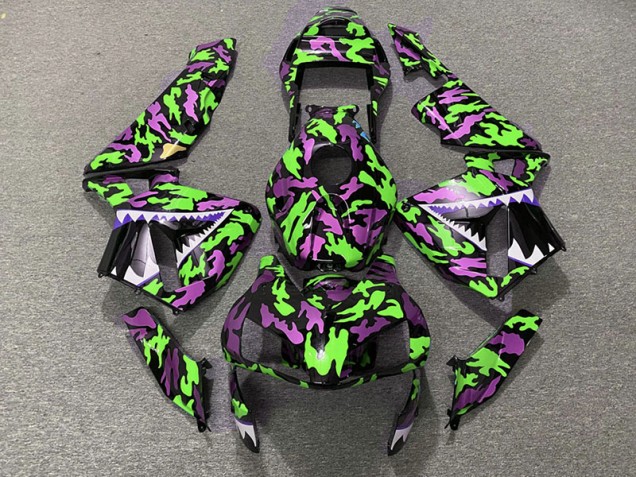 Shop Green and Pink Camo Honda CBR600RR Motorcycle Fairings 03-04 Shop Green and Pink Camo Honda CBR600RR Motorcycle Fairings 03-04