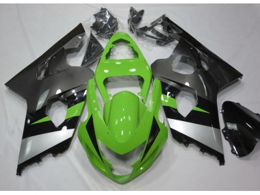 Shop Green and Silver Suzuki GSXR750 Motorcycle Fairings 04-05
