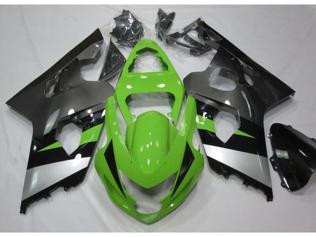 Shop Green and Silver Suzuki GSXR750 Motorcycle Fairings 04-05