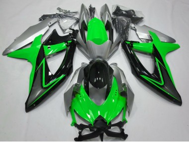 Shop Green and Silver Suzuki GSXR750 Motorcycle Fairings 08-10