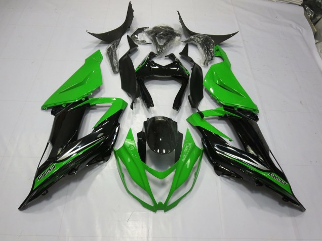 Shop Green Black Kawasaki ZX6R Motorcycle Fairings 13-18 Shop Green Black Kawasaki ZX6R Motorcycle Fairings 13-18