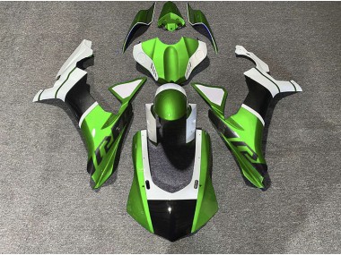 Shop Green & Carbon Fiber Accents Yamaha R1 Motorcycle Fairings 15-19