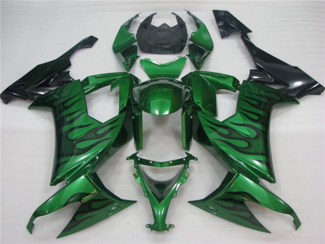 Shop Green Flame Kawasaki ZX10R Motorcycle Fairings 08-10 Shop Green Flame Kawasaki ZX10R Motorcycle Fairings 08-10