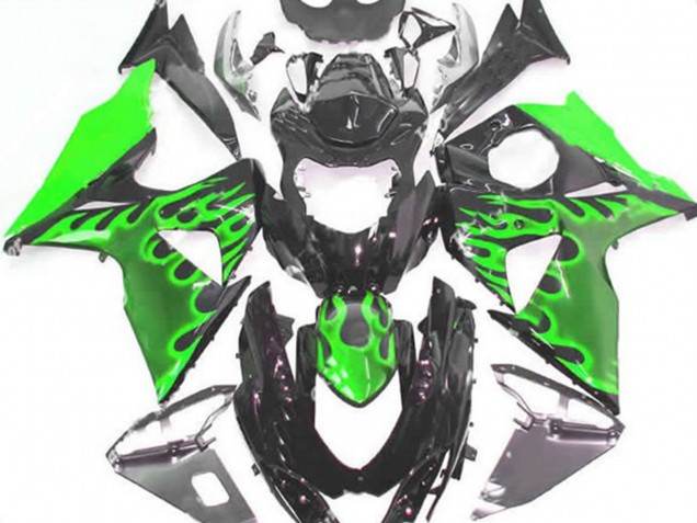 Shop Green Flame Suzuki GSXR Motorcycle Fairings 1000 Motorcycle Fairings 09-16 Shop Green Flame Suzuki GSXR Motorcycle Fairings 1000 Motorcycle Fairings 09-16