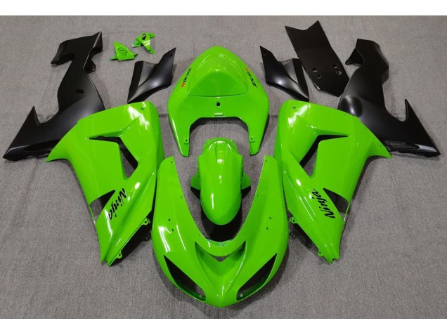 Shop Green Kawasaki ZX10R Motorcycle Fairings 06-07 Shop Green Kawasaki ZX10R Motorcycle Fairings 06-07