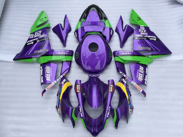 Shop Green Purple Trick Star Kawasaki ZX10R Motorcycle Fairings 04-05 Shop Green Purple Trick Star Kawasaki ZX10R Motorcycle Fairings 04-05