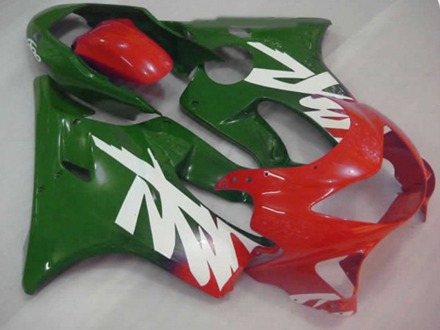 Shop Green Red and White Decal Honda CBR600 Motorcycle Fairings F4 Motorcycle Fairings 99-00 Shop Green Red and White Decal Honda CBR600 Motorcycle Fairings F4 Motorcycle Fairings 99-00
