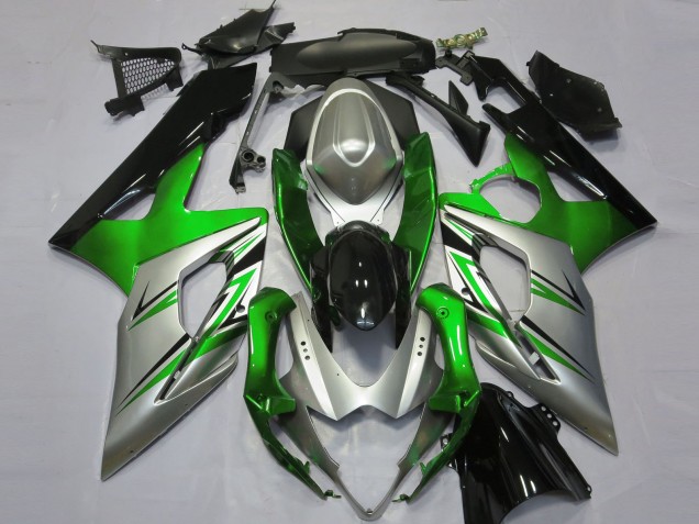 Shop Green Silver and Black Suzuki GSXR Motorcycle Fairings 1000 Motorcycle Fairings 05-06 Shop Green Silver and Black Suzuki GSXR Motorcycle Fairings 1000 Motorcycle Fairings 05-06