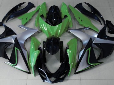 Shop Green Silver and Black Suzuki GSXR Motorcycle Fairings 1000 Motorcycle Fairings 09-16