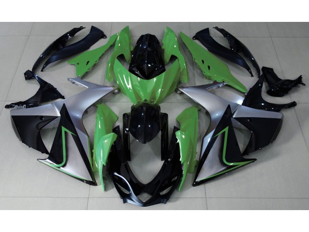 Shop Green Silver and Black Suzuki GSXR Motorcycle Fairings 1000 Motorcycle Fairings 09-16 Shop Green Silver and Black Suzuki GSXR Motorcycle Fairings 1000 Motorcycle Fairings 09-16