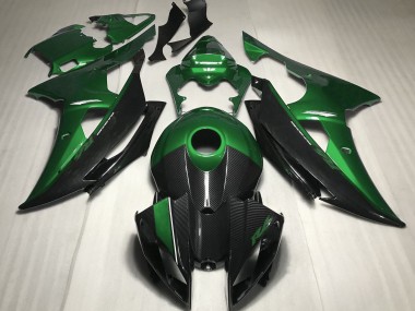 Shop Green w Carbon Style Yamaha R6 Motorcycle Fairings 08-16