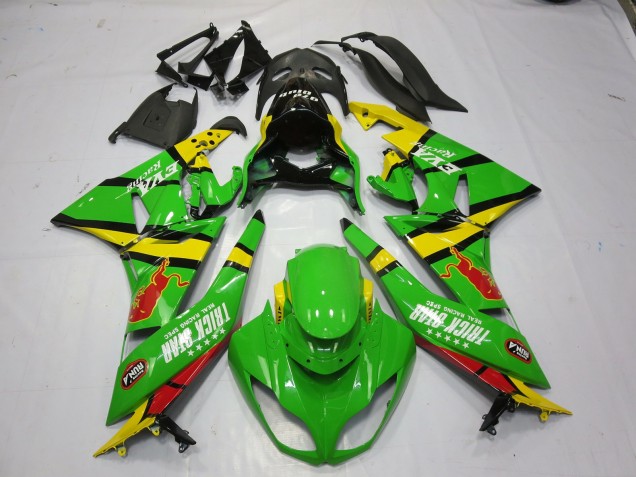 Shop Green Yellow Kawasaki ZX6R Motorcycle Fairings 09-12 Shop Green Yellow Kawasaki ZX6R Motorcycle Fairings 09-12