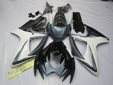 Shop Grey and White Suzuki GSXR750 Motorcycle Fairings 06-07