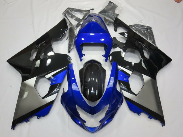 Shop Grey Blue and Black Suzuki GSXR750 Motorcycle Fairings 04-05