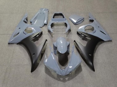 Shop Grey & Matte Black Yamaha R6 Motorcycle Fairings 03-05