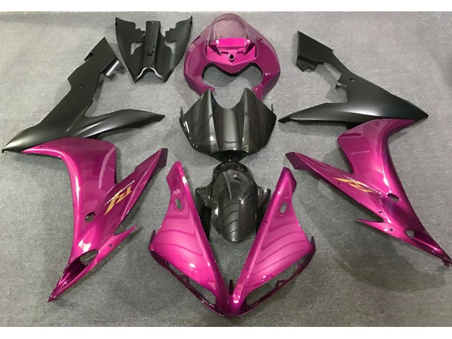 Shop Hot Pink and Carbon Style Yamaha R1 Motorcycle Fairings 04-06 Shop Hot Pink and Carbon Style Yamaha R1 Motorcycle Fairings 04-06
