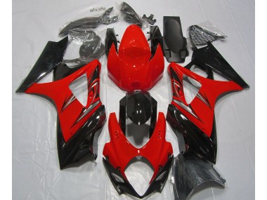 Shop Lava Red and Black Suzuki GSXR Motorcycle Fairings 1000 Motorcycle Fairings 07-08