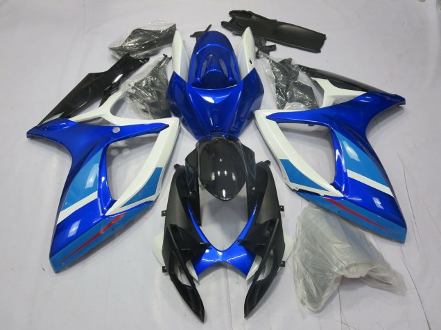 Shop Light and Dark Blue Suzuki GSXR750 Motorcycle Fairings 06-07 Shop Light and Dark Blue Suzuki GSXR750 Motorcycle Fairings 06-07