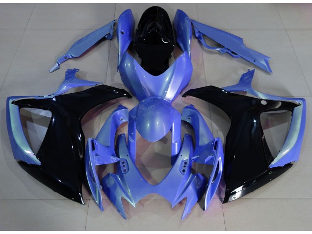 Shop Light Blue and Black Suzuki GSXR750 Motorcycle Fairings 06-07 Shop Light Blue and Black Suzuki GSXR750 Motorcycle Fairings 06-07