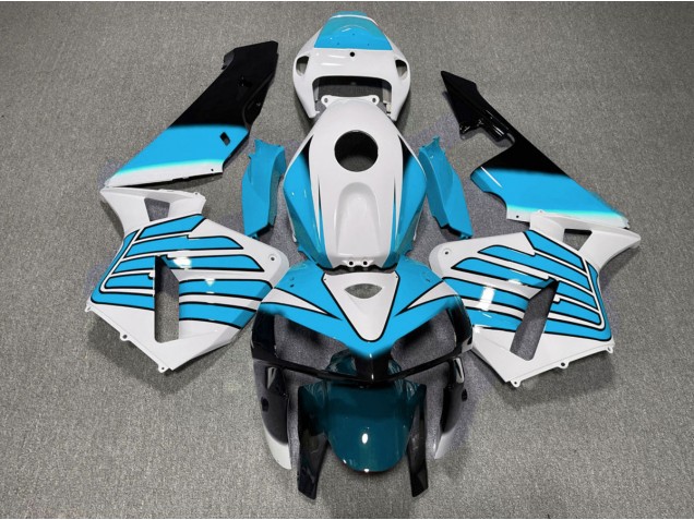 Shop Light Blue and White Wings Honda CBR600RR Motorcycle Fairings 05-06 Shop Light Blue and White Wings Honda CBR600RR Motorcycle Fairings 05-06