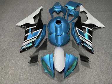 Shop Light Blue Black and White OEM Style Yamaha R6 Motorcycle Fairings 08-16