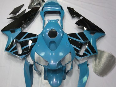 Shop Light Blue & Gloss Black Honda CBR600RR Motorcycle Fairings 03-04
