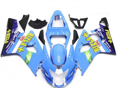 Shop Light Blue Rizla Style Suzuki GSXR750 Motorcycle Fairings 04-05