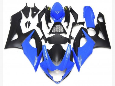 Shop Light Gloss Blue and Matte Black Lowers Suzuki GSXR Motorcycle Fairings 1000 Motorcycle Fairings 05-06