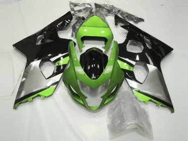 Shop Light Green Silver and Black Suzuki GSXR750 Motorcycle Fairings 04-05