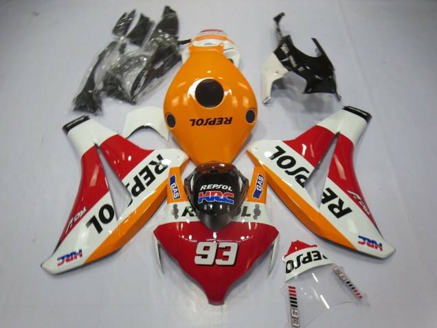 Shop Light Orange Repsol 93 Honda CBR1000RR Motorcycle Fairings 08-11 Shop Light Orange Repsol 93 Honda CBR1000RR Motorcycle Fairings 08-11
