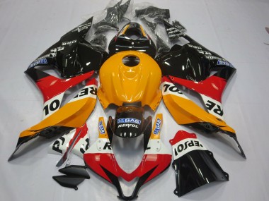 Shop Light Orange Repsol Honda CBR600RR Motorcycle Fairings 09-12