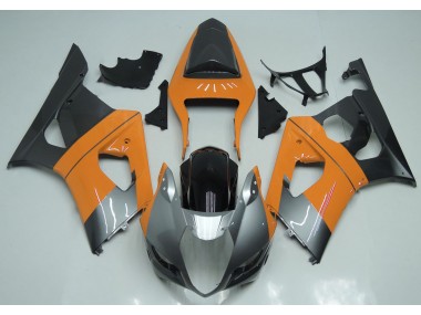 Shop Light Orange Silver and Black Suzuki GSXR Motorcycle Fairings 1000 Motorcycle Fairings 03-04