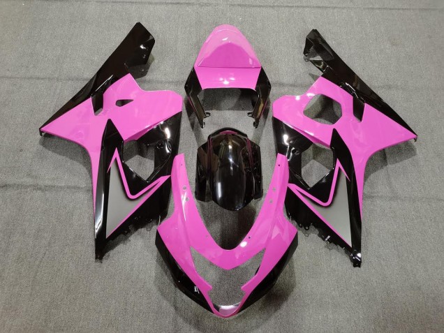 Shop Light Pink and Black Suzuki GSXR750 Motorcycle Fairings 04-05 Shop Light Pink and Black Suzuki GSXR750 Motorcycle Fairings 04-05