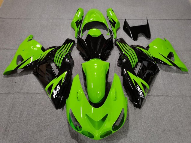 Shop Lime Green and Black Kawasaki ZX14R Motorcycle Fairings 06-11 Shop Lime Green and Black Kawasaki ZX14R Motorcycle Fairings 06-11