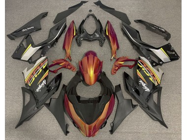 Shop Liquid Orange and Gray Kawasaki Ninja Motorcycle Fairings 400 Motorcycle Fairings 18-20
