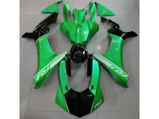 Shop Lizard Green and Black Yamaha R1 Motorcycle Fairings 15-19 Shop Lizard Green and Black Yamaha R1 Motorcycle Fairings 15-19