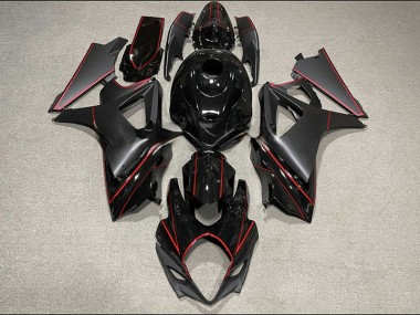 Shop Matte and Gloss Black & Red Trim Suzuki GSXR Motorcycle Fairings 1000 Motorcycle Fairings 07-08