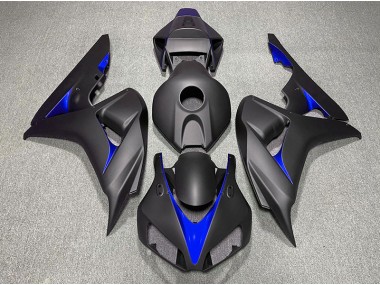 Shop Matte Black and Blue Honda CBR1000RR Motorcycle Fairings 06-07