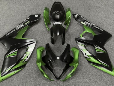 Shop Matte Black and Green Suzuki GSXR Motorcycle Fairings 1000 Motorcycle Fairings 05-06