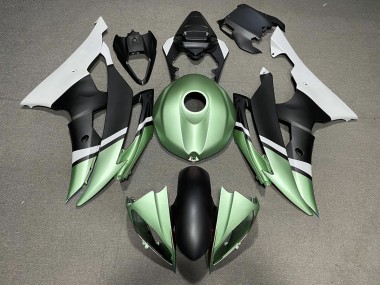 Shop Matte Black and Green Yamaha R6 Motorcycle Fairings 08-16