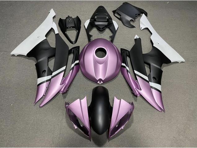 Shop Matte Black and Light Purple Yamaha R6 Motorcycle Fairings 08-16 Shop Matte Black and Light Purple Yamaha R6 Motorcycle Fairings 08-16