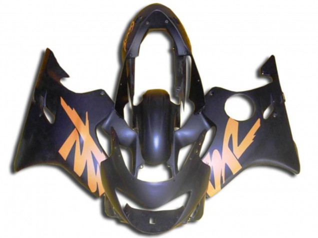 Shop Matte Black and Orange Honda CBR600 Motorcycle Fairings F4 Motorcycle Fairings 99-00