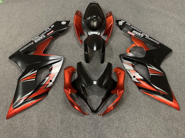 Shop Matte Black and Orange Suzuki GSXR Motorcycle Fairings 1000 Motorcycle Fairings 05-06 Shop Matte Black and Orange Suzuki GSXR Motorcycle Fairings 1000 Motorcycle Fairings 05-06