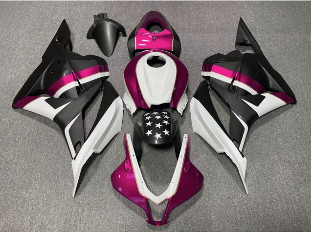 Shop Matte Black and Pink Star Honda CBR600RR Motorcycle Fairings 09-12 Shop Matte Black and Pink Star Honda CBR600RR Motorcycle Fairings 09-12
