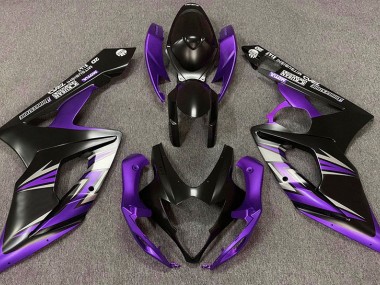 Shop Matte Black and Purple Suzuki GSXR Motorcycle Fairings 1000 Motorcycle Fairings 05-06