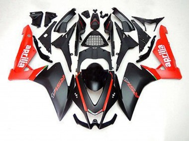 Shop Matte Black and Red Aprilia RS4 Motorcycle Fairings 125 Motorcycle Fairings 12-15