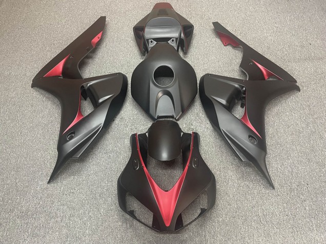 Shop Matte Black and Red Honda CBR1000RR Motorcycle Fairings 06-07 Shop Matte Black and Red Honda CBR1000RR Motorcycle Fairings 06-07