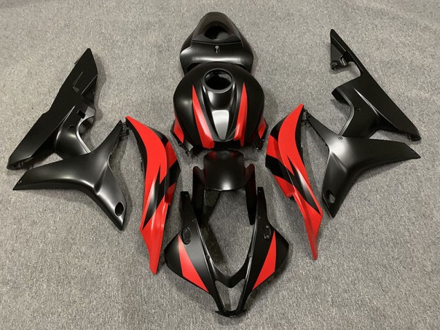 Shop Matte Black and Red Honda CBR600RR Motorcycle Fairings 07-08 Shop Matte Black and Red Honda CBR600RR Motorcycle Fairings 07-08