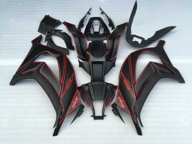 Shop Matte Black and Red Kawasaki ZX10R Motorcycle Fairings 11-15 Shop Matte Black and Red Kawasaki ZX10R Motorcycle Fairings 11-15