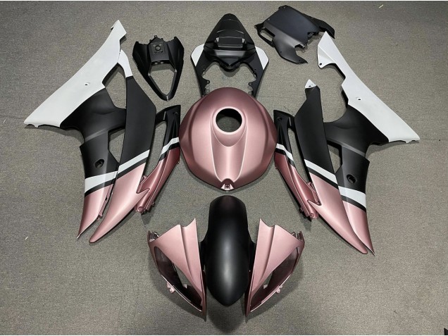 Shop Matte Black and Rose Gold Yamaha R6 Motorcycle Fairings 08-16 Shop Matte Black and Rose Gold Yamaha R6 Motorcycle Fairings 08-16